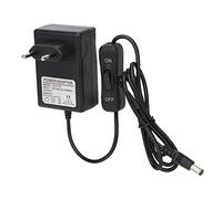 Fdit Adaptateur Mural de Prise d'alimentation, Transformateur de Tension AC à DC Compact avec Interrupteur pour Routeurs, Caméras, Lumières LED, Stylo de Découpe de Mousse (Prise UE)