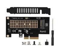 Fdit Adaptateur PCIe NVMe, SSD M.2 NVMe (clé M) vers PCI-Express 3.0 GEN3 X4, Prise en Charge du SSD M.2 NVMe 2230 2242 2260 2280, Haute Vitesse 40 Gbps