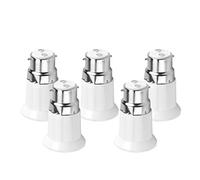 Fdit Adapteur A Visser Ampoule,5Pcs Prise Support Adaptateur d'ampoule B22 mâle à E27 femelle conversion Socket Base lampe Douille électrique