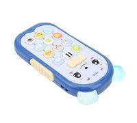Fdit Adorable Jouet de Simulation de Téléphone avec Anneau de Dentition Souple, Volume Réglable et Effets de Lumière pour Bébés à Partir de 6 Mois, Jouet de Téléphone Portable pour Apprendre ((bleu))