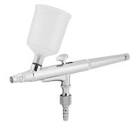 Fdit Aérographe Double Action, Corps en Cuivre avec Options de Buse de 0,2 Mm, 0,3 Mm, 0,5, pour Peinture de Décoration de Gâteaux Nail Art, Comprend des Bouteilles de Liquide et (0.zm)