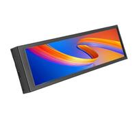 Fdit Affichage de la Température PC, Moniteur de Température Informatique 178 Degrés à Large Vue Support de Thème Dynamique avec Coque en Alliage en Aluminium pour (Style régulier)