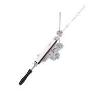 Fdit Aiguiseur D'Angle Fixe Aiguiseur de à Angle Fixe de Couteaux à Angle avec 6 Pierres à Aiguiser pour Ciseaux de Chef de Cuisine Pince à Raboter Kit D'outils