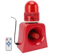 Fdit Alarme Sonore et Lumineuse Industrielle, Double Alarme avec Voix étanche IP65 et Personnalisable, Volume Sonore de 120 DB pour Les écoles, Les Entrepôts, Les Usines