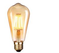 Fdit Ampoule à Filament Vintage LED E27 4 W 2700 K Blanc Chaud 400 Lm AC 220-240 V Ampoule Décorative Antique avec Protection contre les Surcharges pour éclairage Intérieur (Couleur assortie)