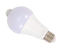 Fdit Ampoule à Induction de Mouvement E27, Capteur de Corps Humain à Détection de Lumière Intelligente, avec Abat-jour PC de qualité Supérieure, Bouche à Vis en Aluminium, pour (12W)