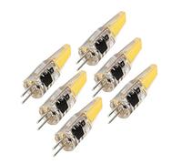 Fdit Ampoule LED COB G4 à économie D'énergie, Variable, pour Plafond, Lampe de Table Murale, 6 Pièces, 500Lm, 220V, pour Maison, Bureau, Espace Commercial (Blanc Chaud)