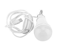 Fdit Ampoule LED, Lampe de Secours Rechargeable par USB 5 V, Lampe à Crochet Portable avec 3 Modes de Couleur pour le Camping, la Randonnée, la Lecture à la Maison (10W)