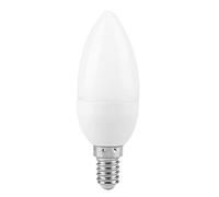 Fdit Ampoule LED rétro économe en énergie avec couvercle en verre en forme de bougie E14 pour la maison, les hôtels, les magasins (blanc chaud)