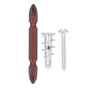 Fdit Ancres en Métal pour Cloisons Sèches, Kit Robuste en Alliage de Zinc Auto-perçant pour Décorations Suspendues, Vis 50 Pièces pour L'amélioration de L'