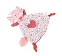 Fdit Anneau de Dentition en Peluche pour bébé de Couleur Rose, Couverture de sécurité pour bébé, Jouet Doux et Confortable pour Apaiser Les Gencives - Idéal pour Les Filles