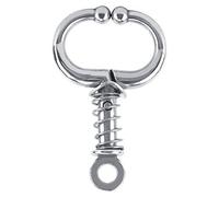 Fdit Anneau de Nez en Acier Inoxydable pour bovins de Vache Grand diamètre Acier Inoxydable Bull Vache Bovins Anneau de Nez Élevage Accessoire Outil pour Animaux de Ferme Facile à Utiliser(3#)
