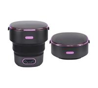 Fdit Anneau Pliant, 13L Mini Machine à Laver Automatique Complète Machine à Laver Vêtements Portable avec Tuyau de Vidange pour Maison Appartement Dortoir Hôtel Utilisation (Prise UE)