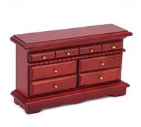 Fdit Armoire de Maison de Poupée en Bois, Commode Miniature, Meuble Bien Conçu, Jouet pour Maison de bébé et Poupée à L'échelle 1:12, Haute qualité et Petite Taille