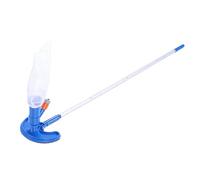 Fdit Aspirateur de Piscine alimenté par Tuyau, écumoire de Piscine sous-Marine de 1,52 M avec Sac en Filet, Assemblage Facile, Aspirateur de Tuyau D'arrosage pour Petites Piscines, (Style européen)