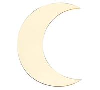 Fdit Autocollant Mural en Forme de Lune Miroir de Phase de Lune Decal L'art Mural Acrylique pour le Salon du Bureau à Domicile avec Facile à Appliquer sur des Surfaces Lisses (GOLD)
