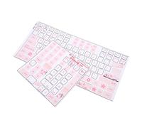 Fdit Autocollants à Clavier, Boutons Keycap English Universal Clear Stickers avec Surfaces Givrées pour Les Claviers Mécaniques Informatiques de Bureau