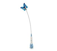 Fdit Baguette Automatique pour Chat, Jouet Flottant Interactif avec Rotation à 360°, Jouet activé par Le Mouvement Rechargeable par USB pour Chats D'intérieur, Base à Ventouse (Rechargeable)