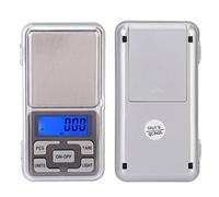 Fdit Balance Numérique 500g 0.1g, Mini Balance de Poche Portable avec Rétro-éclairage Bleu et Fonction de Comptage, pour la Cuisine D'herbes de Bijoux Alimentaires