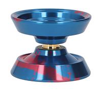 Fdit Balle Yoyo en Alliage Professionnel, Insensible avec Rotation Stable, Adaptée aux Joueurs Avancés, Surface Lavée à l'acide pour Plus de longévité (Rouge et Bleu)