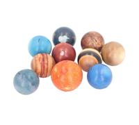 Fdit Balles Planétaires du Système Solaire, Balle Sensorielle à Presser à la Main, Soulagement du Stress, Jouets éducatifs, Designs Réalistes, d'exercice pour TDAH, Lot de 10 Planètes