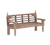 Fdit Banc de Jardin Miniature Dollhouse Fait à la Main à L’échelle 1:12. Forme Réaliste pour Les Capacités Cognitives des Enfants. Matériau en Bois de Bouleau pour Affichage à la Maison