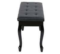 Fdit Banc de Piano en Bois, Tabouret de Piano avec Boîte de Rangement avec Coussin rembourré en Cuir PU Souple pour Studio D'enregistrement, Concert, Maison, église, école