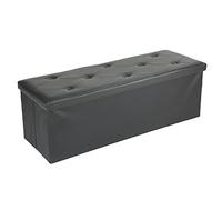 Fdit Banc de Rangement Pliant, Tabouret Repose Pieds avec Assise