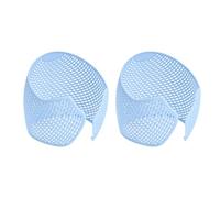 Fdit Bande élastique de Fixation pour Cheveux Hijab, 2 Pièces, Bandeau de Fixation en PP, Antidérapant (bleu clair)