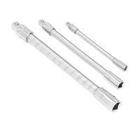 Fdit Barre D'extension Flexible, 3 Pièces Tige D'extension de Tournevis à Douille Souple Pliable avec 1/2 3/8 1/4 Pouce, pour Meubles D'armoire électrique, Appareils Ménagers Petits