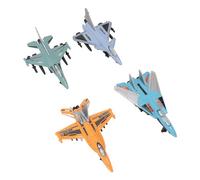 Fdit Belle Statue d'avion de Chasse en Métal pour Modèle de Jet Réaliste en Aluminium