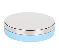 Fdit Bloc de Banc en Acier au Manganèse, Banc D'estampage de Bijoux Rond de 7,7 Cm avec Fond en Caoutchouc pour L'aplatissement du Métal, Outil Pratique de Fabrication de Bijoux