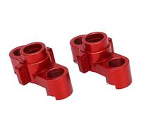 Fdit Blocs de direction de voiture RC, pièces exquises de télécommande en alliage d'aluminium de coupe de précision pour voiture 1/7 1/8 Series RC Car (rouge)