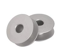 Fdit Bobines de Machine à Coudre, Paquet de 100 Bobines en Aluminium pour Machines Plates et à Broder, Compatibles avec les Modèles Plats 40264A et 272152A Inclinés, Fournitures de (aluminium 2)