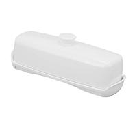 Fdit Boîte à Beurre en Plastique, Récipient de Stockage de Fromage de Grande capacité avec Couvercle et -beurre, pour Réfrigérateurs de Cuisine Domestique (WHITE)