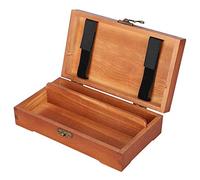 Fdit Boîte à Bijoux Boîte à Crayons en Bois, boîte à Crayons en Bois, étui à Crayons Antique pour Bijoux Croquis Costume Papeterie