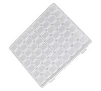 Fdit Boîte à Bijoux en Broderie Diamant, Organisateur Transparent à Plusieurs Compartiments pour Boucles D'oreilles, Colliers, Bracelets et Bagues, Rangement Anti-poussière