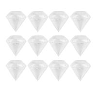 Fdit Boîte à Bonbons en Plastique de Forme 12 Pièces, Transparente comme du Cristal avec des Coutures Serrées, pour les Cadeaux D'anniversaire de Mariage, le Stockage de Bijoux, la