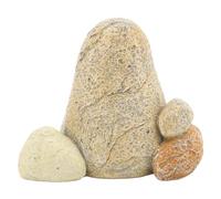 Fdit Boîte à Clés en Fausse Roche, Ornement en Pierre Réaliste pour L'extérieur, Rangement de sécurité pour Jardin et Patio