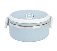 Fdit Boîte à Déjeuner, Récipient Alimentaire Rond en Acier Inoxydable 304, étanche, avec Isolation Thermique, avec Verrous de sécurité, pour L'école, le Bureau, les Voyages et les