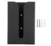 Fdit Boîte à Mouchoirs Murale, Support de Boîte à Mouchoirs en Aluminium, Espace de Support, Organisateur de Serviettes en Aluminium Adapté à la Cuisine, à la Salle de Bain et aux Toilettes, Noir