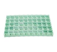 Fdit Boîte de Conteneur Compacte Verte SMT SMD pour Composants électroniques 50 Pièces Idéale pour Organiser les Petites Pièces et Composants 50 Vert