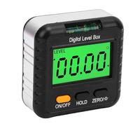Fdit Boîte de Niveau Numérique Magnétique avec écran LCD rétroéclairé pour des Mesures Précises dans le Travail du Bois Automobile 4x90° 1 Pièce
