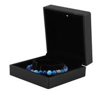 Fdit Boîte de Rangement de Bijoux LED de Haute qualité avec Quatre Compartiments pour Bagues, Pendentifs, Bracelets et Colliers, Construction Robuste, Intérieur en Peluche Douce, Idéale pour Garder