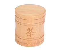 Fdit Boîte De Rangement De Thé en Bambou Organique Portable De Récipient en Bambou Organique Léger De Pot De Thé avec Le Couvercle