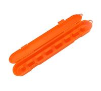 Fdit Boîte de rangement en polypropylène robuste pour chaîne de tronçonneuse jusqu'à 50,8 cm (orange)