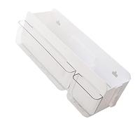 Fdit Boîte de Rangement Murale Multifonctionnelle, Organisateur de Crochet Amovible Transparent pour Clés de Téléphone Télécommandées, avec Cloison Amovible pour Salle de e (L)