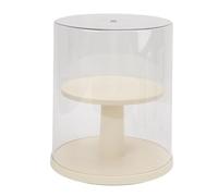 Fdit Boîte de Rangement Rotative pour Figurines d'action, Présentoir en Acrylique Transparent à Deux Couches pour Objets de Collection, Décoration de Bureau et D'armoire, 7,5 X 8,9 Pouces