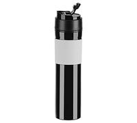 Fdit boîteille Machine à café Portable Mini Cafetière Pression café Moulin Compact Manuel DIY pour café Espresso Voyage en Plein Air 350ml(Noir)