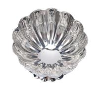 Fdit Bol à Dessert en Acier Inoxydable, Tasse à Glace sur Pied de 3,9 Pouces, Bol de Service à Base Haute pour Crème Glacée, Pudding, Yaourt, Fruits, Passe au Lave-vaisselle